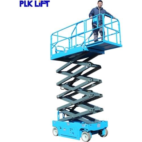 12m hydraulic mobile scissor lift Self-propelled lift platform electric man lifts