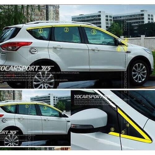 12P FOR 2013 FORD ESCAPE KUGA CHROME WINDOW DOOR AROUND LINE SILL MOULDING TRIM