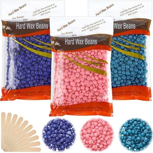 300g Hair Removal Wax Beans Hard Wax Beans Film Wax Bead Depilatory Removing Pellet Waxing Bikini Face Hair Removal Bean