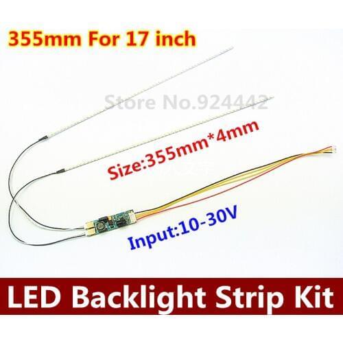 355mm LED Backlight lamp Strip Kit Adjustable brightness Update 17" 17 inch CCFL LCD Screen to LED Monitor