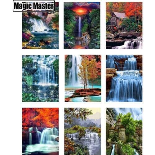 Diamond Painting 5D DIY Waterfall Full Square/round Rhinestone Diamond Embroidery Landscape Cross Stitch Mosaic Home Decor