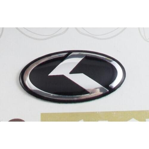 Aluminium Auto car Steering Wheel K LOGO for K5 K7 FORTE Emblem Badge Sticker