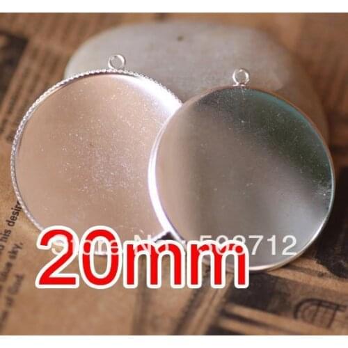 Free shipping!!! 300pcs silver plated Cameo Frame Settings Connectors fit 20mm,Cameo Cab blank,pendant base