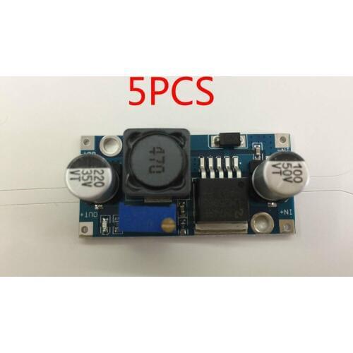 Free shipping 5Pcs/lot LM2596S LM2596 DC-DC Step-down module 5V/12V/24V adjustable Voltage regulator 3A(blue)