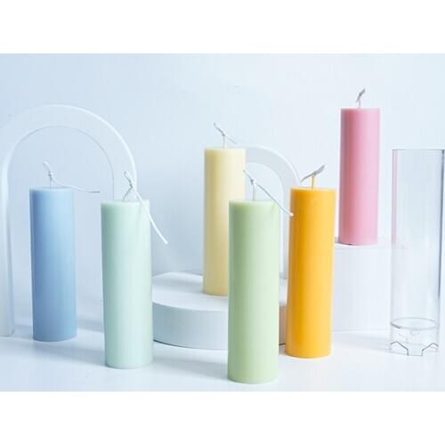 Cylindrical candle mold handmade scented candle diy plastic mold Soy Candle Mold Acrylic Plastic Material Candle Making Molds