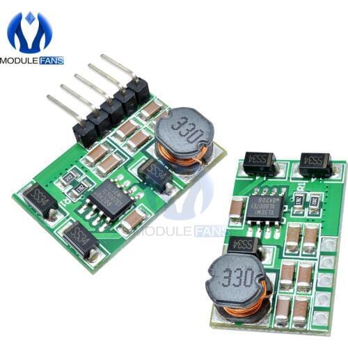 DC-DC 3V~18V to 6V -6V Board Positive Negative Dual Step Up Boost Converter Power Supply Module 2A 200mA Power MOSFET