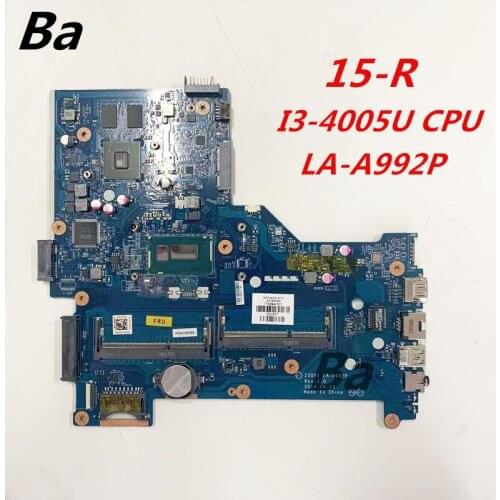 For HP Pavilion 15-R Notebook motherboard I3-4005U CPU independent graphics card LA-A992P completed a full test