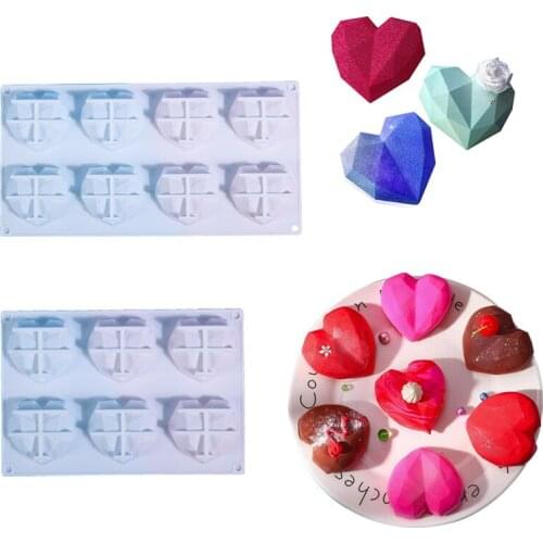 DIY Epoxy Mould Six Lian Love Eight Lian Love Silicone Mold 3D Pattern Home Crafts New Products Jewelry