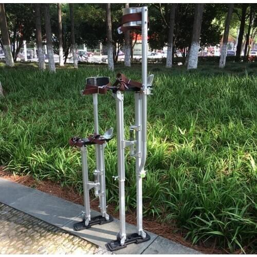 New 24"-40" Adjustable Professional Aluminum Plastering Stilt Ladder Drywall Plaste Stilts Stage Props Interior Decoration Stand