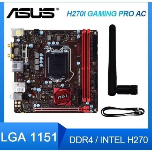 For MSI H270I GAMING PRO AC 1151 motherboard M.2 mini 270 motherboard WIFI Original Used motherboard