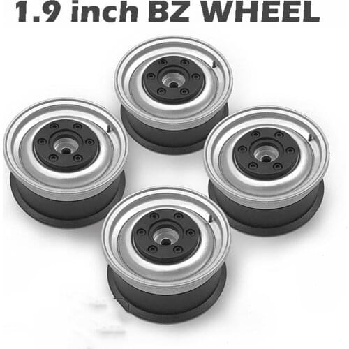 1.9 Inch Metal Wheels SCX10 90075 Unimog TRX-4 G500 "BZ" 1/10 Rc Climbing Car Universal Wheel Hub 4pcs/set