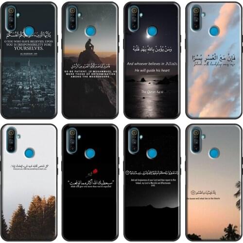 Muslim Surah Ikhlas Islamic Quotes Case For OPPO Realme GT C3 C11 C15 XT X2 X7 6 7 Pro Phone Case For OnePlus 8T 7T 8 Pro Case