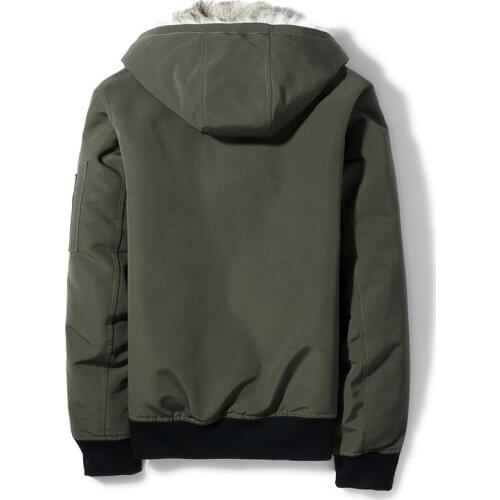 Coat Mens Winter Jacket Real Wolf Fur Parka Men Short Jackets Streetwear Warm Parkas Plus Size Veste T-11-QF-01 Y1292