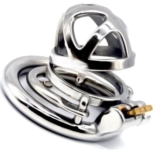 Male Chastity Cage Penis Rings with Removable Barbed Anti-off Rings Stainless Steel Chastity Device for Men Cockrings G252E