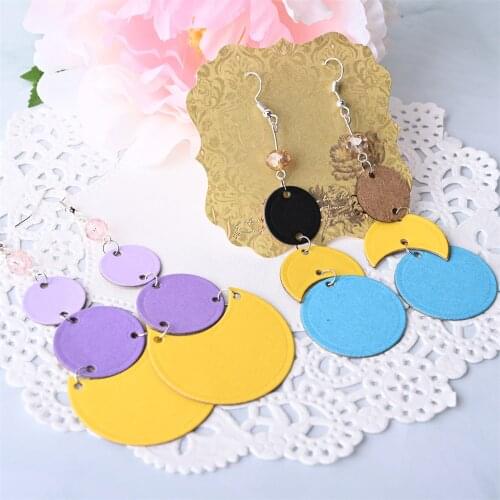 Moon Round Earring Set Metal Cutting Dies Die Cutter Knife For Cutting And Embossing Scrapbooking Templates Crafts Materials New