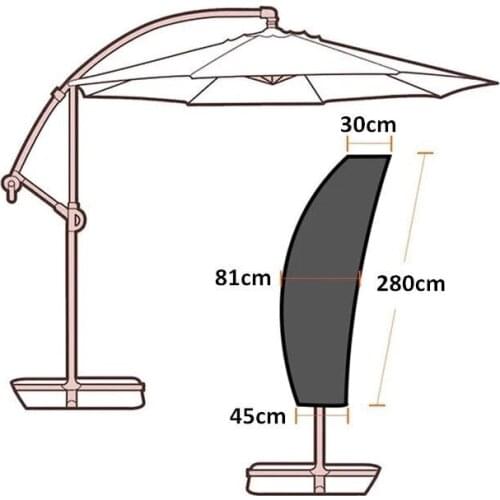 Outdoor Waterproof Sun Cover Shade Garden Umbrella Protective Case Banana Umbrella Cover Patio Parasol Shade Rain Cover Wholesal