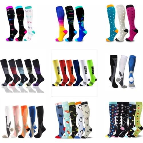Men Women Compression Socks multi pairs Varicose Veins Socks Fit For Sports Compression Socks For Anti Fatigue Pain Relief Knee