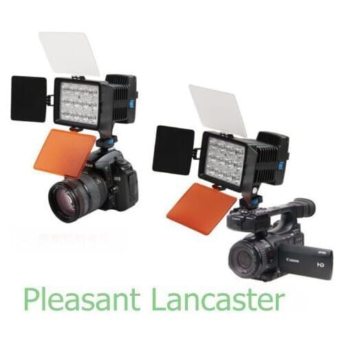 High quality NEW LED-1040A 12LED Video Light DV Camcorder Hot Shoe Lamp With power show LED+NP- F750 battery+charger