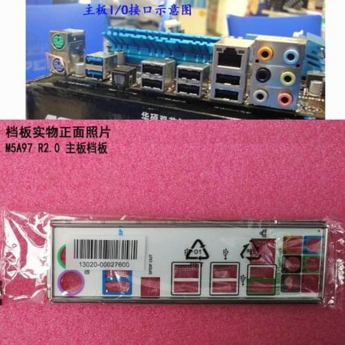 Original IO I/O Shield Back Plate BackPlate BackPlates Blende Bracket For ASUS M5A97 R2.0