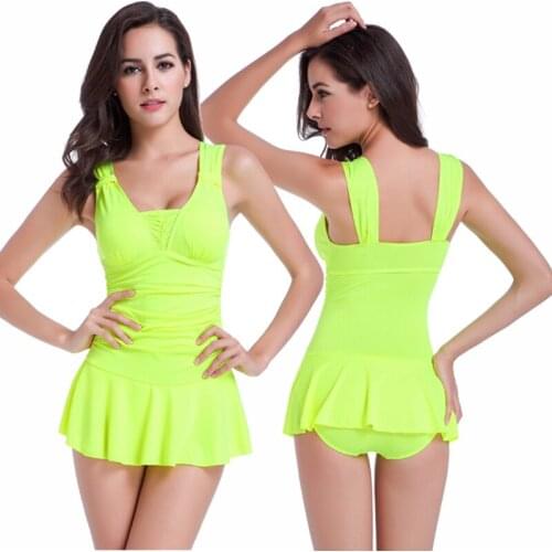 Popular Double Shoulder With Movable Knot Push Up Bathing Suits Hip - Up Sexy One Piece Swimsuit Pretty Girls Swimwear