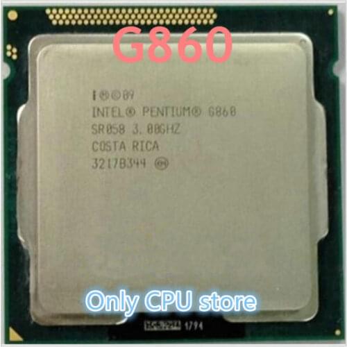 Free shipping Intel Pentium Dual core G860 3.0GHz 3MB 65w LGA 1155 Desktop cpu processor