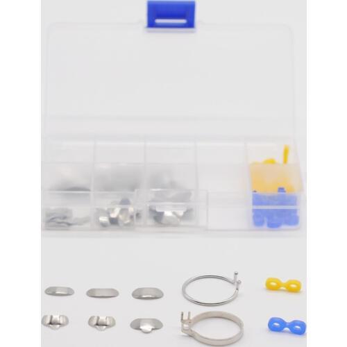 Sectional Contoured Matrices Matrix Ring Delta Silicon Wedges For Dental Clinic