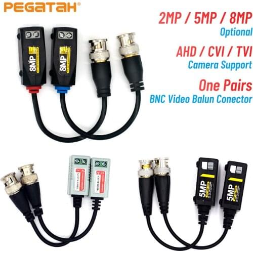 Video Balun HD 8MP 5MP 1080P Transmission Twisted Pair Transmitter cctv cable for Security product AHD/CVI/TVI Video Signal