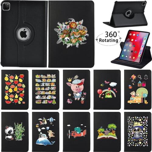 360 Rotating PU Leather Stand Cover for Apple Ipad Air 1/2/Air 3 10.5"/Air 4 10.9"2020 Tablet Case with Wake-up Function