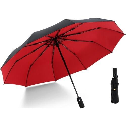 Wind Resistant Automatic Folding Umbrella Female Male Ten Bone Car Luxury Large Business Umbrellas Men Rain Women Gift Parasol