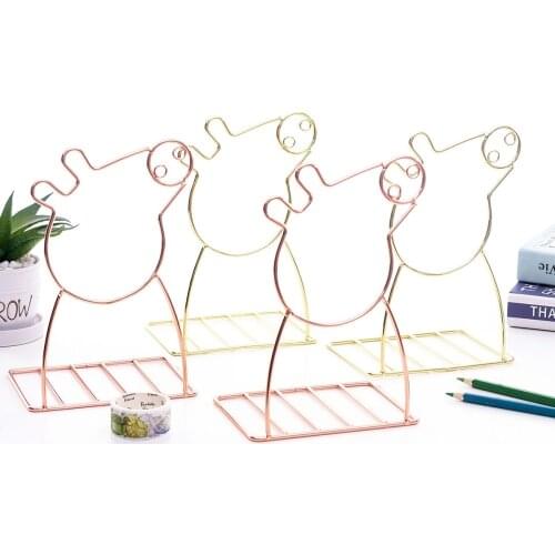 1 Pair Books Stand Stationary Office Desktop Organizer Document Holder Magazines File Desk Accessories