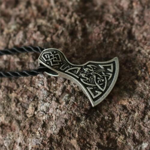 10pcs wholesale Viking Axe Peruns Axe Slavic Viking Jewelry Amulet men Pendant necklace