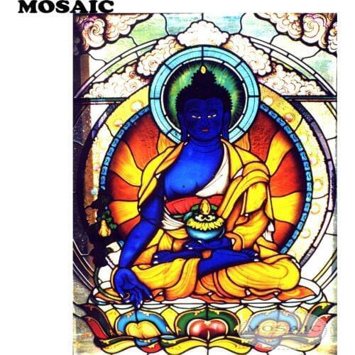 5d DIY Diamond Painting,Cross Stitch"buddha portrait"Square Diamond Mosaic Embroidery Canvas Home Decor wall Painting B178