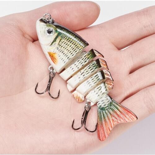 8cm 13g Pike Sinking Wobblers Fishing Lures Multi Jointed Swimbait 6 Segment Hard Artificial Bait For Fishing Sea Carp Fish
