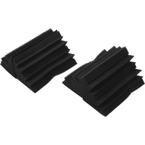 Promotion! 4 Pack 4.6 x 4.6 x 9.5 inch Corner Bass Trap Acoustic Studio sponge Absorbers