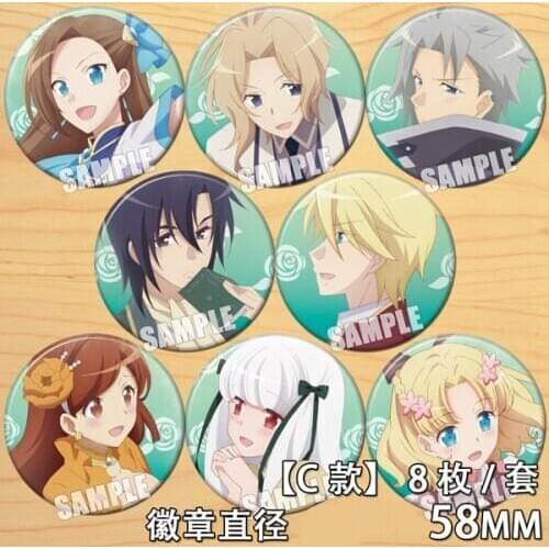 Anime My Next Life as a Villainess: All Routes Lead to Doom! Badge Cosplay Cartoon Button Brooch Pin Emblem Backpacks Decor Gift