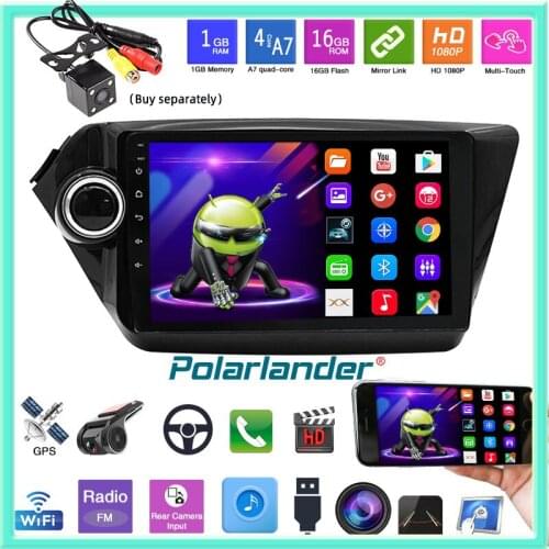 Car Radio 9 Inch 2din Android 10 Bluetooth Dual USB WiFi 4G 1G+16G GPS Navigation Touch Screen Suitable for Kia Old K2 2011-2015