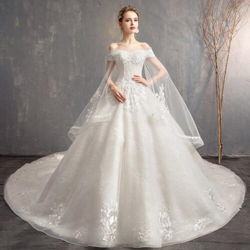 Princess Ball Gown Wedding Dresses With Petticoat Vestido De Casamento Short Sleeve Beading Appliques Lace Bridal Gowns Alibaba