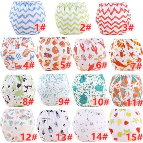 6pc/Lot Kids Nappies Reusable Diaper Cover Adjustable Children Nappy Changing Baby Cloth Diaper 0-18M