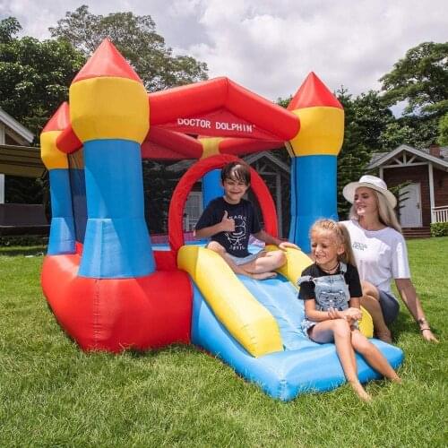Childrens inflatable castle trampoline home small inflatable slide parent-child playground equipment