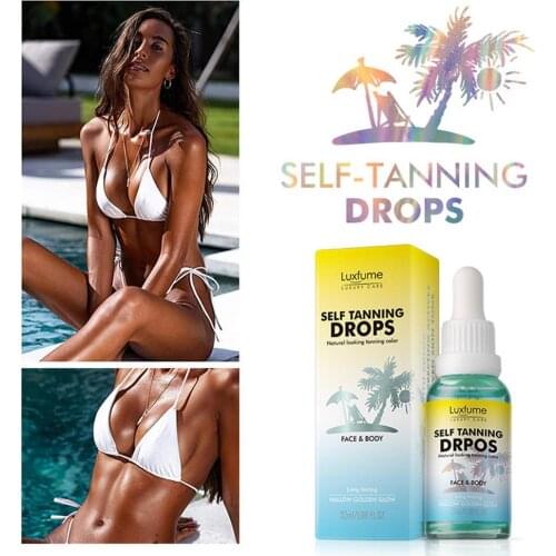 Tanning Essence 30mL Self-Tanning Drops Body Tanning Lotion Skin Care Tanning Cream Tanner For Daily Skin Care