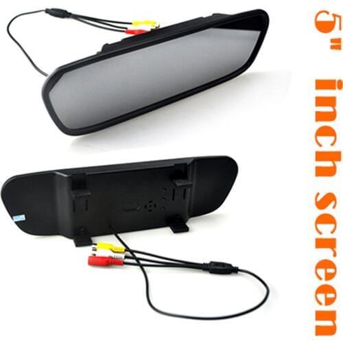 HOT High resolution 5 inch TFT LCD car parking sensor assistance monitors digital car monitor for rear view camera FOR SALE