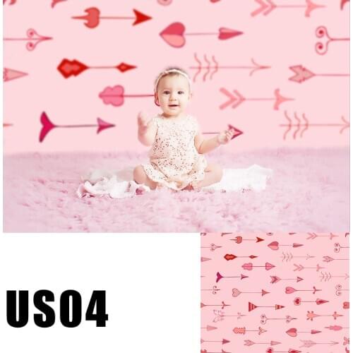 HUAYI Photography Backdrop Valentines Day Love Arrows Photobooth Background Newborns Baby Child Studio Photo Backdrops US-04
