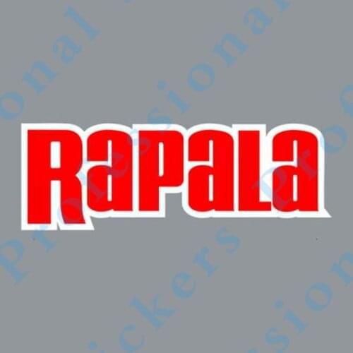 Personality RAPALA Decal Sticker Fishing Tackle Box Bait Fishing Motorcycle Truck Trailer Waterproof Fishing Brand Stickers