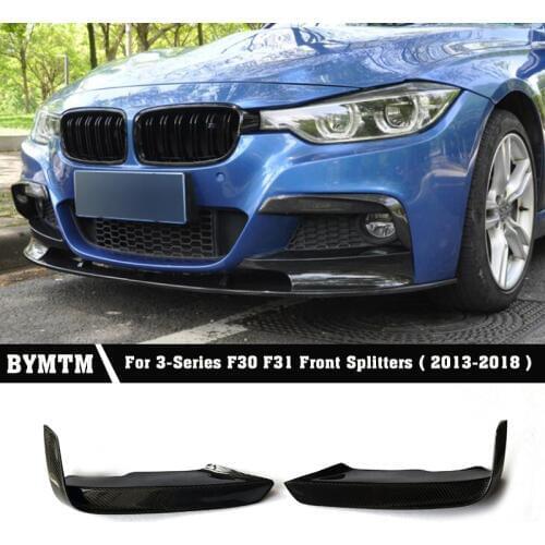MAD Style Body Kits Carbon fiber Front Splitters Bumper Lip Aprons Side Spoiler For BMW F30 F31 Mtech
