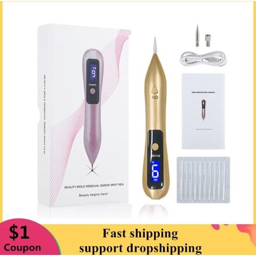 9 Level Laser Plasma Pen Tattoo Freckle Removal Sweep Mole Wart Dark Black Spot Skin Tag Remover Face Beauty Care Machine