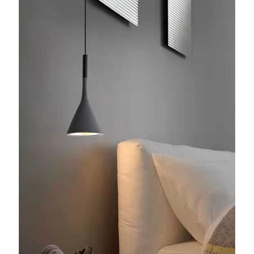 Hot sale Nordic Fashion Led Speaker Multi-color Chandelier Modern Restaurant Lamp Bar Bedroom Cafe Simple Home Decoration Lamps