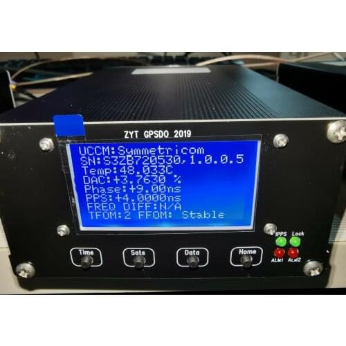 Free shipping Upgraded version ZYT-GPSDO-2 LCD SYMMETRICOM 10MHz 1PPS OCXO GPS Disciplined Oscillator