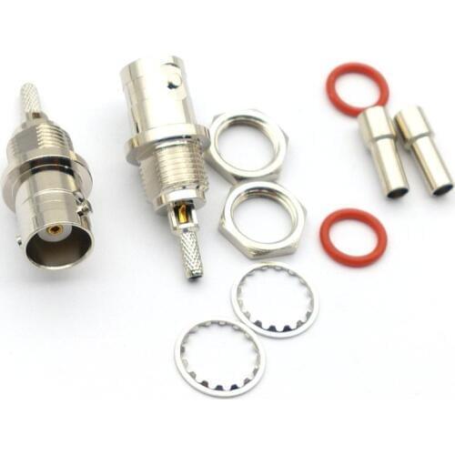 20PCS BNC Female Connector Crimp For RG316 RG174 Cable RF Coaxial adapter
