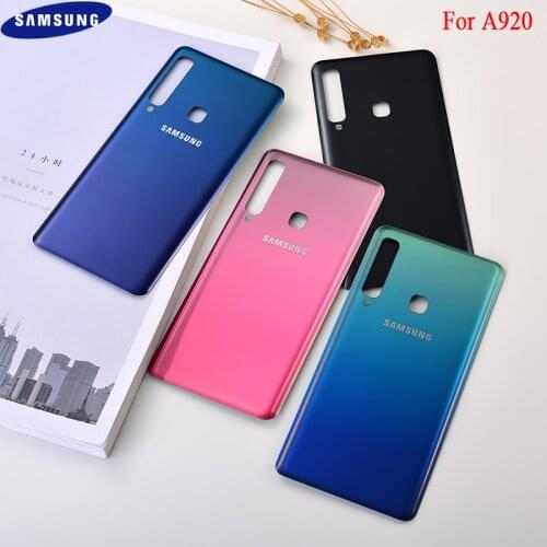 Original SAMSUNG Galaxy A9 2018 A9 Star Pro A9S A920 A920F Back Battery Cover Door Rear Glass Housing Case Replace Battery Cover
