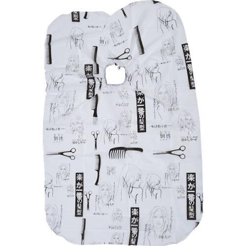 Hair Salon Cape Haircut Barber Gown Hairdressing Apron Hairdressing Supplies Black+White